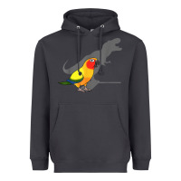 Smoke cute screaming parrot, birb memes, funny t rex sun conure t shirt Heavyweight Hoodie - linhVisuals
