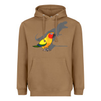 Toasted Coconut cute screaming parrot, birb memes, funny t rex sun conure t shirt Heavyweight Hoodie - linhVisuals