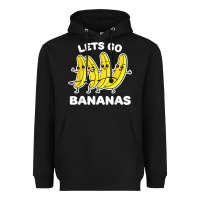 Lets Go Bananas Shirt  Funny Fruit Pun Shirt  Banana T Shirt Heavyweight Hoodie | Teevron