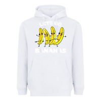 White lets go bananas shirt  funny fruit pun shirt  banana t shirt Heavyweight Hoodie - linhVisuals