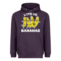 Plum lets go bananas shirt  funny fruit pun shirt  banana t shirt Heavyweight Hoodie - linhVisuals