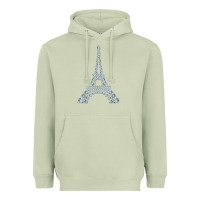 Matcha eiffel tower with diamonds the parisian french love sign t shirt Heavyweight Hoodie - linhVisuals