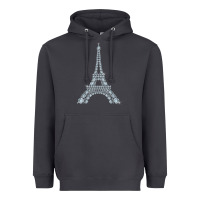 Smoke eiffel tower with diamonds the parisian french love sign t shirt Heavyweight Hoodie - linhVisuals