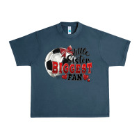 Midnight Navy little sister biggest fan soccer Urban Heavy Tee - FaDigitalArtStudio