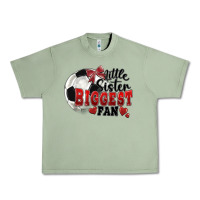 Oil Green little sister biggest fan soccer Urban Heavy Tee - FaDigitalArtStudio