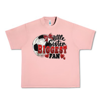Salmon little sister biggest fan soccer Urban Heavy Tee - FaDigitalArtStudio