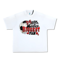 White little sister biggest fan soccer Urban Heavy Tee - FaDigitalArtStudio