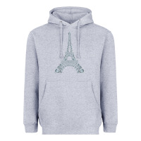 Heather Grey eiffel tower with diamonds the parisian french love sign t shirt Heavyweight Hoodie - linhVisuals