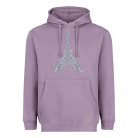 Lavender eiffel tower with diamonds the parisian french love sign t shirt Heavyweight Hoodie - linhVisuals