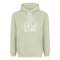 Matcha fate whispers to warrior i am the storm quote gritty fighter t shirt Heavyweight Hoodie - linhVisuals