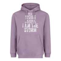 Lavender fate whispers to warrior i am the storm quote gritty fighter t shirt Heavyweight Hoodie - linhVisuals
