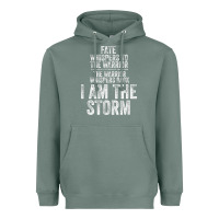 Sage fate whispers to warrior i am the storm quote gritty fighter t shirt Heavyweight Hoodie - linhVisuals