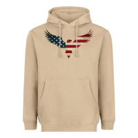 Mushroom bald eagle  america Heavyweight Hoodie - linhVisuals