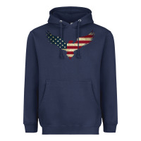 Navy bald eagle  america Heavyweight Hoodie - linhVisuals