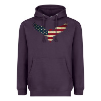 Plum bald eagle  america Heavyweight Hoodie - linhVisuals