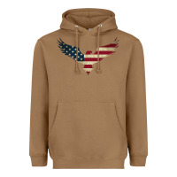Toasted Coconut bald eagle  america Heavyweight Hoodie - linhVisuals
