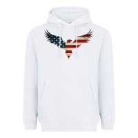 White bald eagle  america Heavyweight Hoodie - linhVisuals