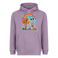 Lavender cn the amazing world of gumball & darwin rainbow portrait pullover hoo Heavyweight Hoodie - linhVisuals
