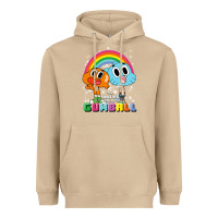 Mushroom cn the amazing world of gumball & darwin rainbow portrait pullover hoo Heavyweight Hoodie - linhVisuals