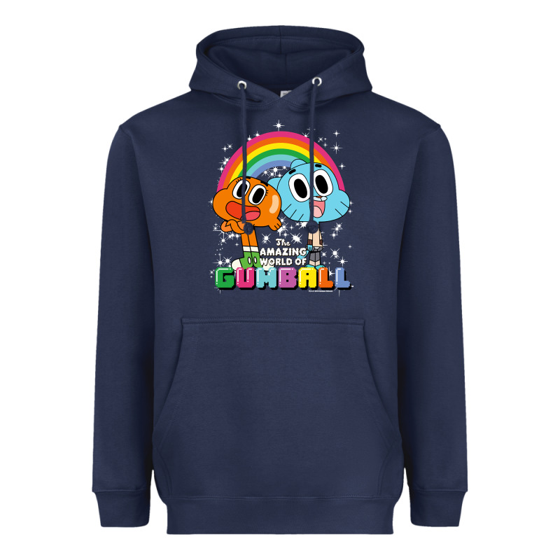 Cn The Amazing World Of Gumball & Darwin Rainbow Portrait Pullover Hoo Heavyweight Hoodie by linhVisuals | Teevron