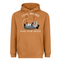 Meerkat funny opossum possum tee live weird fake your death t shirt Heavyweight Hoodie - linhVisuals