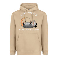 Mushroom funny opossum possum tee live weird fake your death t shirt Heavyweight Hoodie - linhVisuals