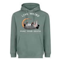 Sage funny opossum possum tee live weird fake your death t shirt Heavyweight Hoodie - linhVisuals