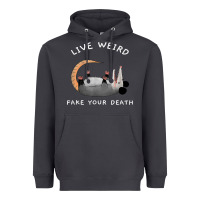 Smoke funny opossum possum tee live weird fake your death t shirt Heavyweight Hoodie - linhVisuals