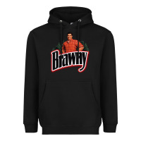 Black brawny paper towel guy Heavyweight Hoodie - linhVisuals