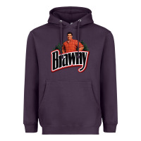 Plum brawny paper towel guy Heavyweight Hoodie - linhVisuals