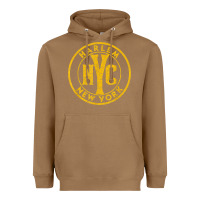 Toasted Coconut harlem new york nyc vintage sign distressed amber print t shirt Heavyweight Hoodie - linhVisuals