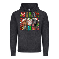 Vintage Black Merry christmas calfs Vintage Hoodie - FaDigitalArtStudio