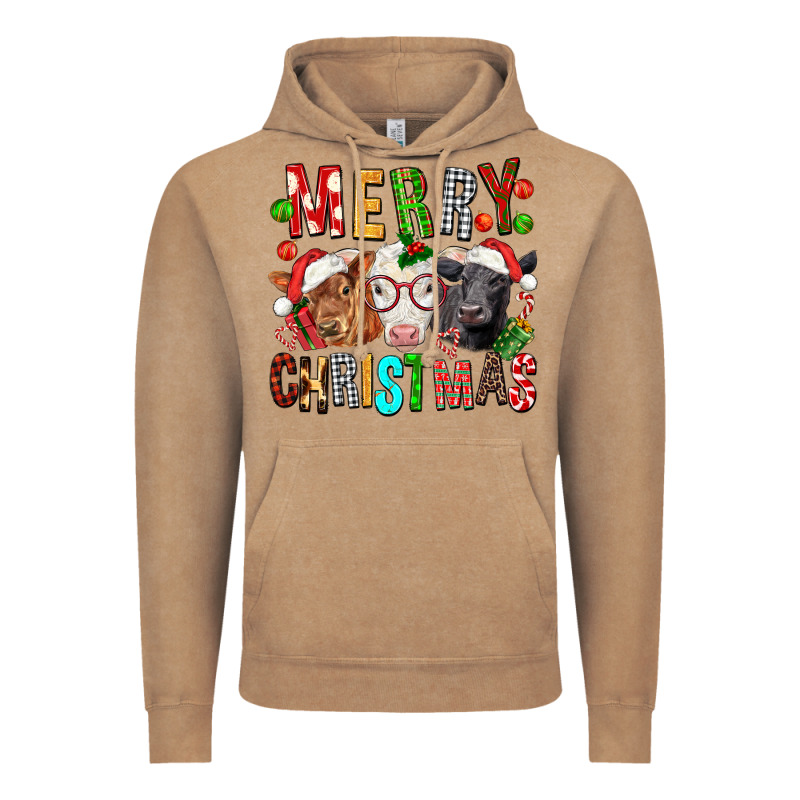 Merry Christmas Calfs Vintage Hoodie by FaDigitalArtStudio | Teevron