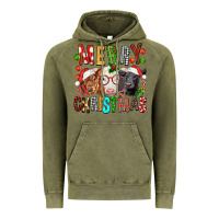 Vintage Olive Merry christmas calfs Vintage Hoodie - FaDigitalArtStudio