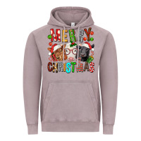 Vintage Zinc Merry christmas calfs Vintage Hoodie - FaDigitalArtStudio