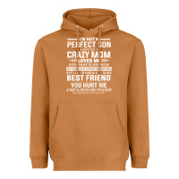 Meerkat i'm not a perfect son but my crazy mom loves me mother's day t shirt Heavyweight Hoodie - linhVisuals