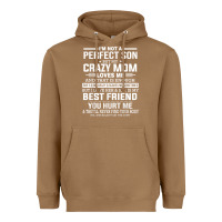 Toasted Coconut i'm not a perfect son but my crazy mom loves me mother's day t shirt Heavyweight Hoodie - linhVisuals