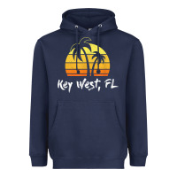 Navy retro key west t shirt florida beach shirt Heavyweight Hoodie - linhVisuals