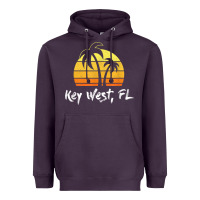 Plum retro key west t shirt florida beach shirt Heavyweight Hoodie - linhVisuals