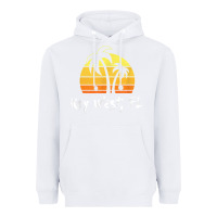White retro key west t shirt florida beach shirt Heavyweight Hoodie - linhVisuals