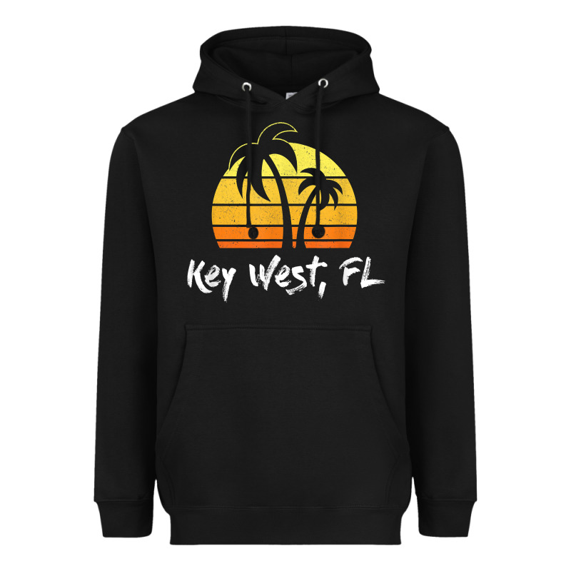 Retro Key West T Shirt Florida Beach Shirt Heavyweight Hoodie by linhVisuals | Teevron