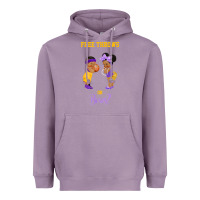 Lavender free throws or bows basketball baby gender reveal t shirt Heavyweight Hoodie - linhVisuals