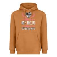 Meerkat i married my hero proud veteran wife usa military husband t shirt Heavyweight Hoodie - linhVisuals