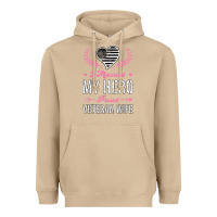 Mushroom i married my hero proud veteran wife usa military husband t shirt Heavyweight Hoodie - linhVisuals
