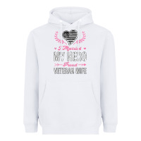 White i married my hero proud veteran wife usa military husband t shirt Heavyweight Hoodie - linhVisuals