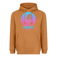 Meerkat sarasota florida vintage retro palm tree t shirt Heavyweight Hoodie - linhVisuals