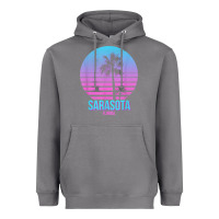 Storm sarasota florida vintage retro palm tree t shirt Heavyweight Hoodie - linhVisuals