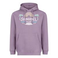 Lavender sanibel island retro style florida t shirt Heavyweight Hoodie - linhVisuals