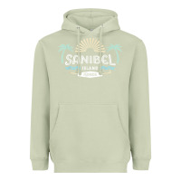 Matcha sanibel island retro style florida t shirt Heavyweight Hoodie - linhVisuals