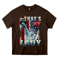 Chocolate Brown thats my lady Heavy Core Tee - CowGirlArtShop